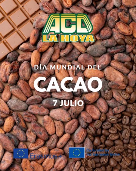 Puede ser una imagen de texto que dice "ACD LA HΟA DÍA MUNDIAL DEL CACAO 7 JULIO"