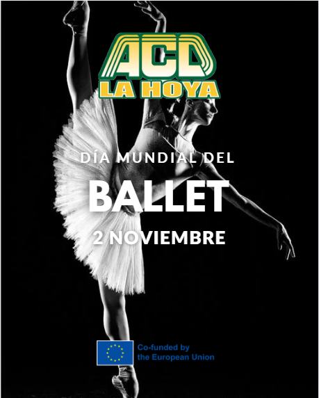 Puede ser una imagen de texto que dice "ACD LA HΟΥΑ DÍA DIAMUNDIALDEL MUNDIAL DEL BALLET 2 2NOVIEMBRE"